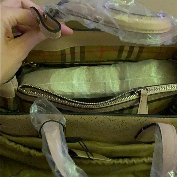 SOLD - Burberry Medium Banner In Perforated Logo - Picture 10 of 12